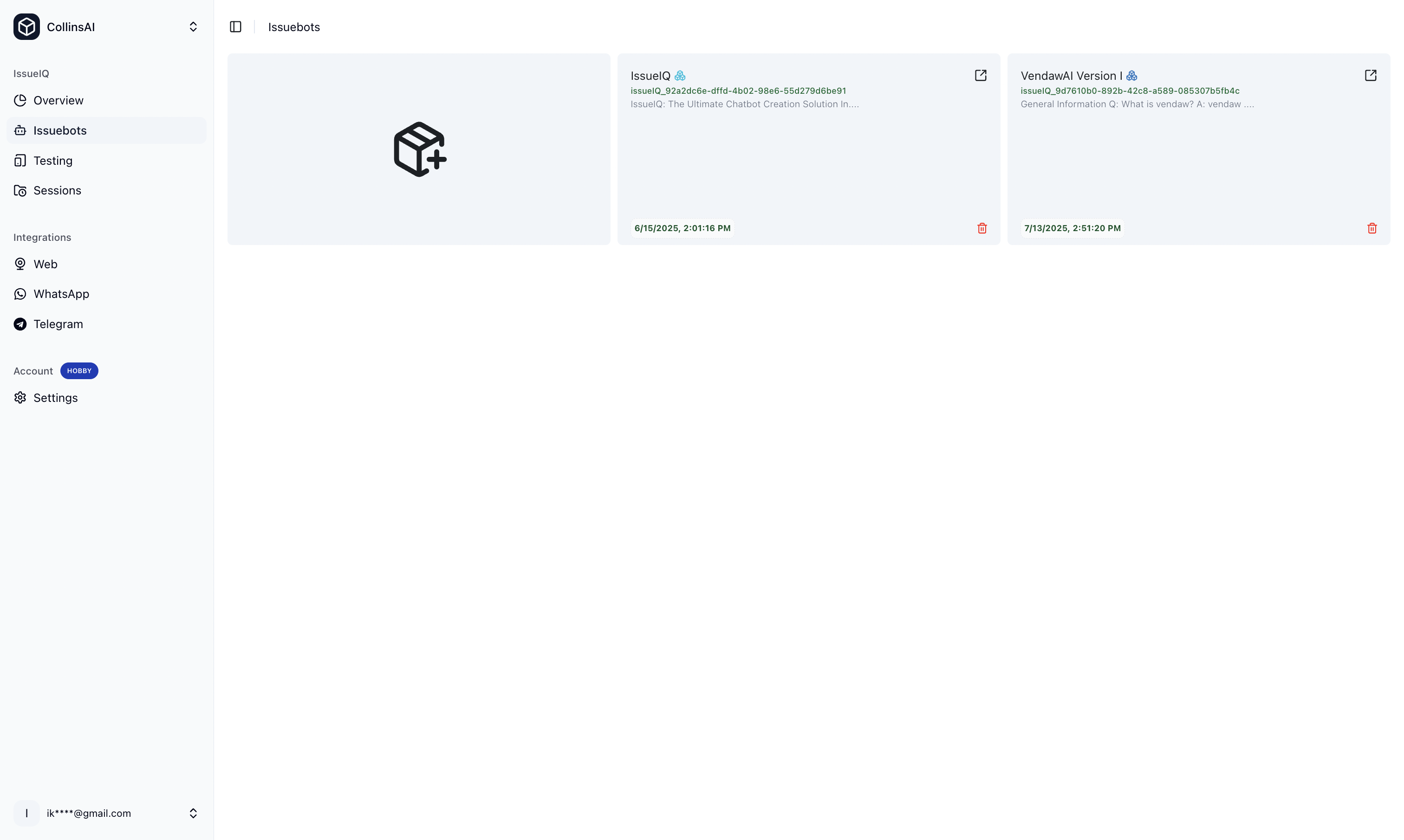 Real-time monitoring dashboard